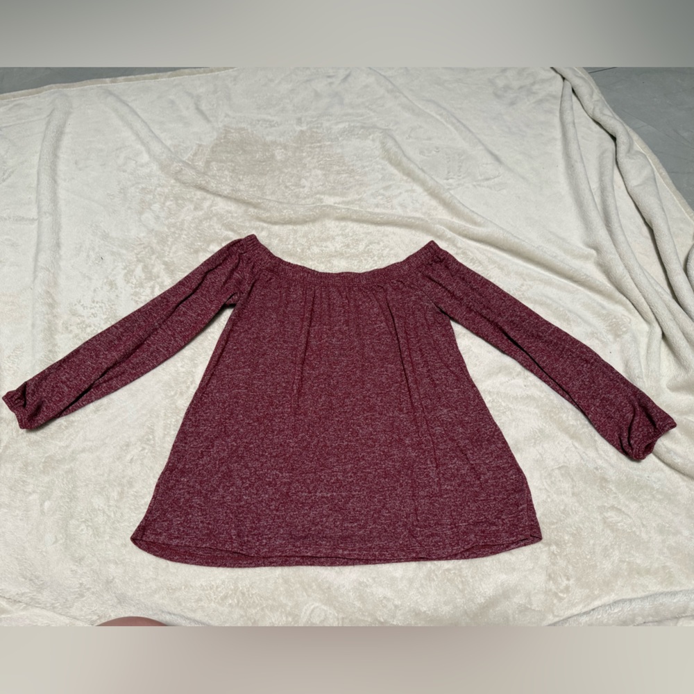 Vintage Hollister off the shoulder Maroon Top